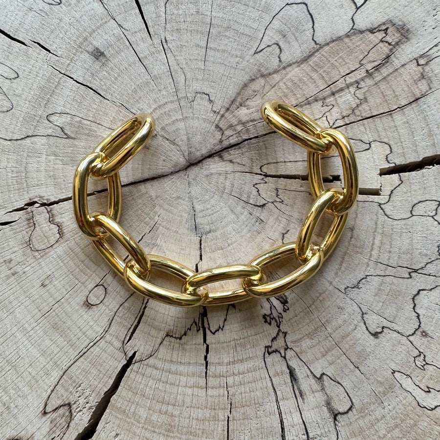 by LC studio Chain Cuff Gold