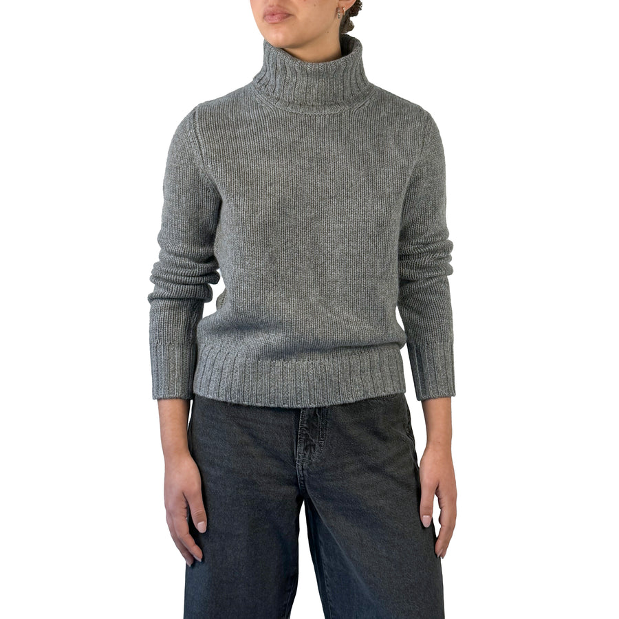 IMAGO Paola Roll Neck Cashmere Jumper Grey