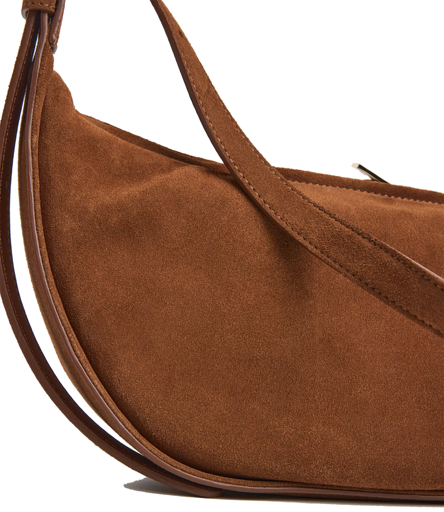 Flattered Irma Shoulder Bag Suede Bourbon