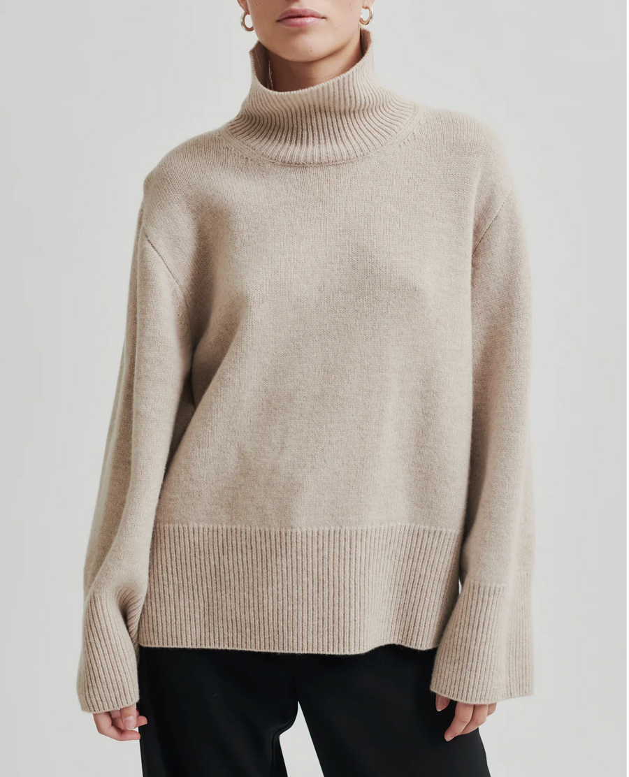 Second Female Alpha Knit Jumper Stone