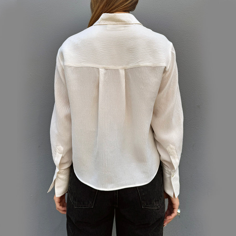 summerstories Cropped Shirt Silk Crepe