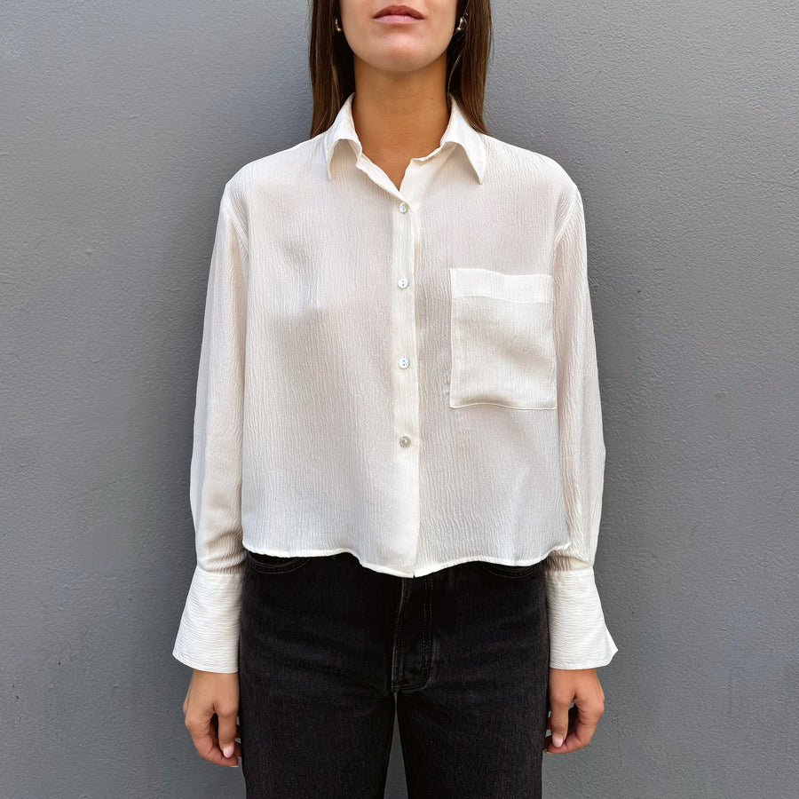 summerstories Cropped Shirt Silk Crepe