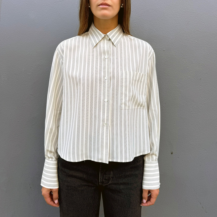summerstories Cropped Shirt Silk Stripes