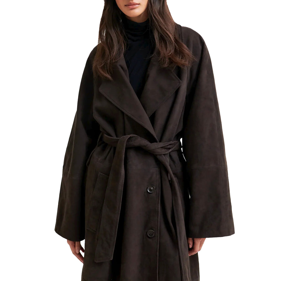 Second Female Noomi Suede Trench Coat