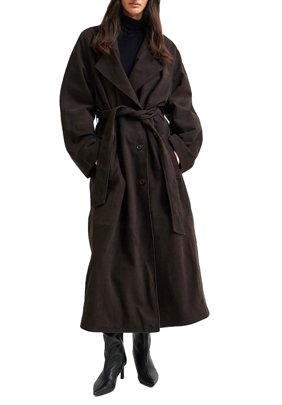 Second Female Noomi Suede Trench Coat