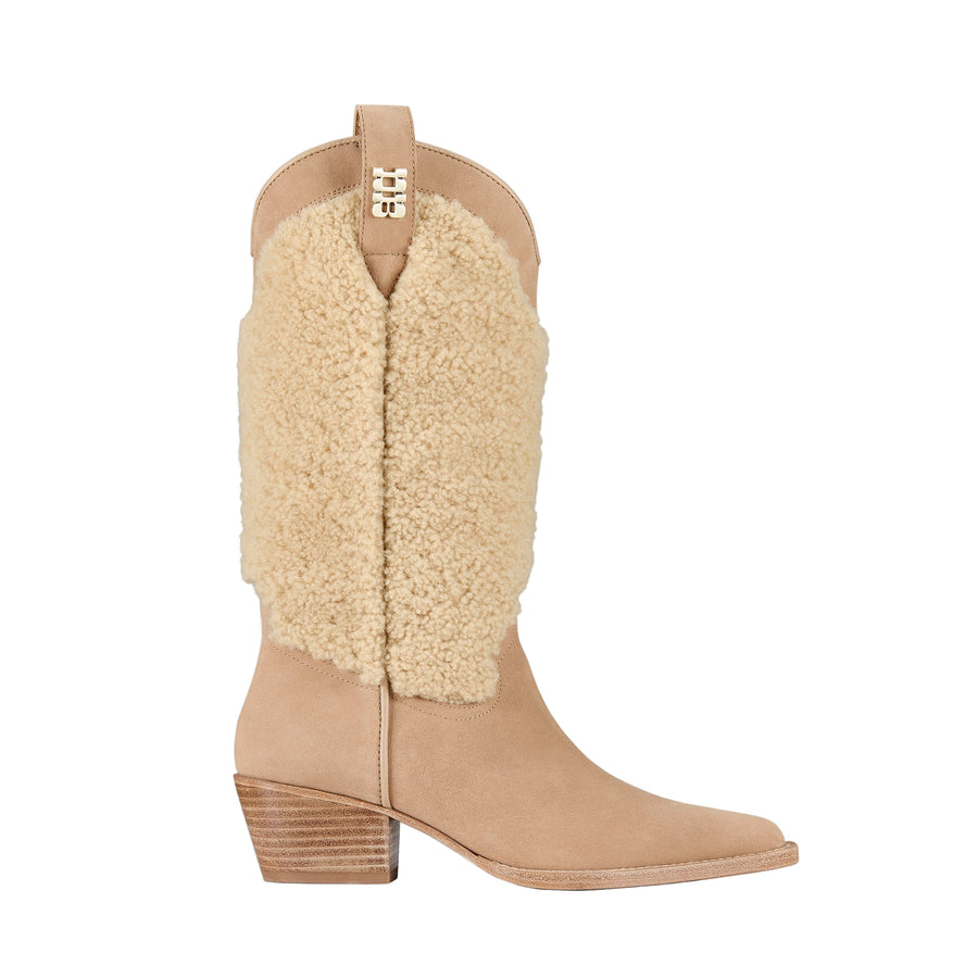 DUKE Cowboy Boots Mid Tan Teddy