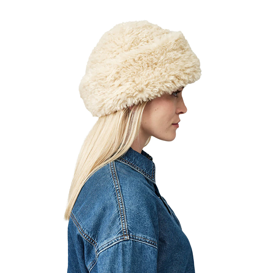 Helen More Faux Sheepskin Sherpa Hat