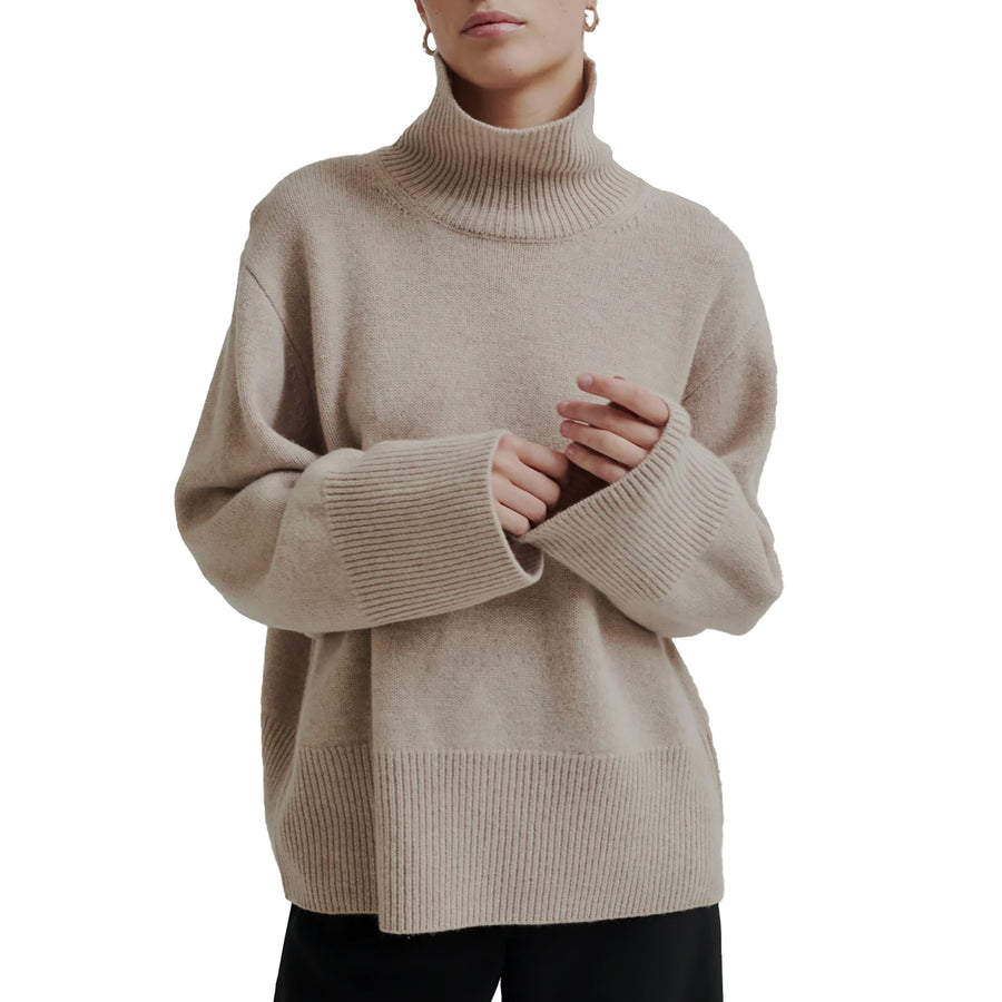 Second Female Alpha Knit Jumper Stone