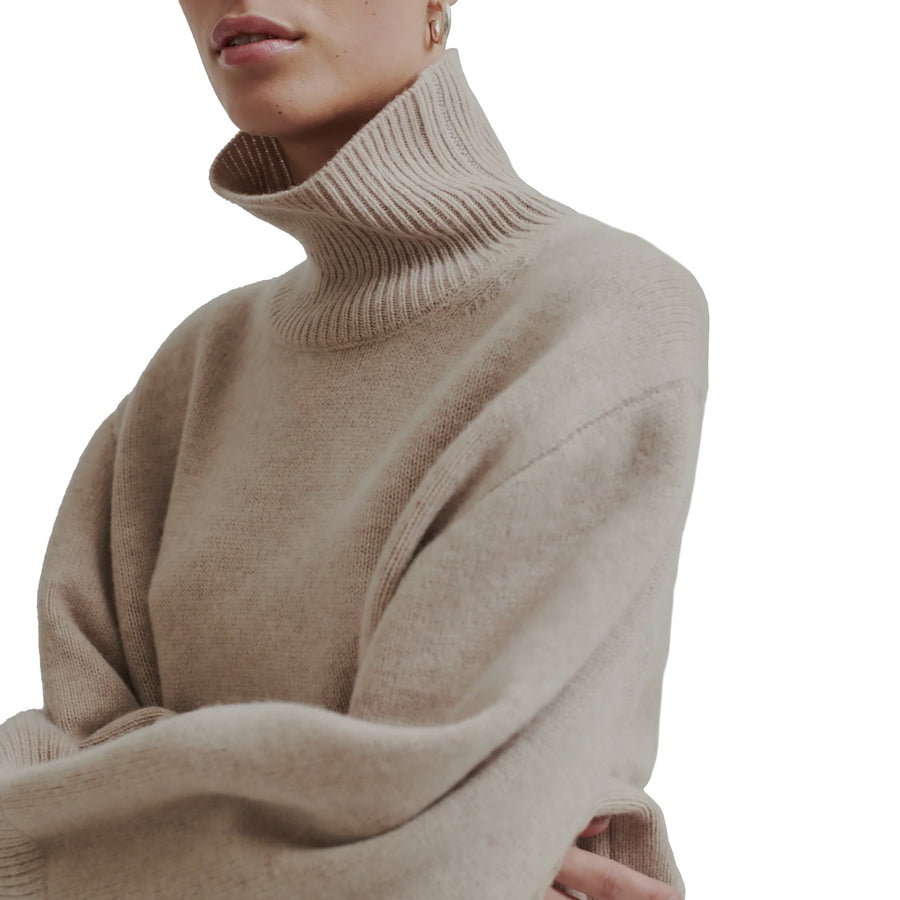 Second Female Alpha Knit Jumper Stone