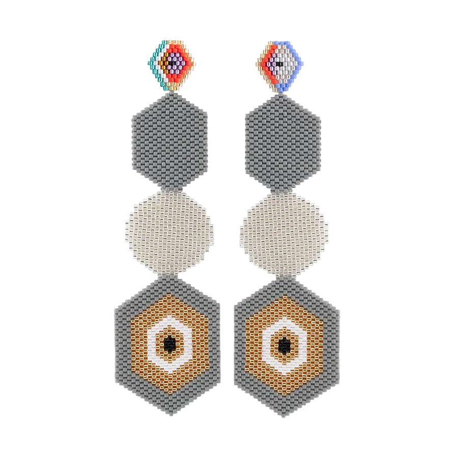 Bocanegra Aretes Earrings Grey