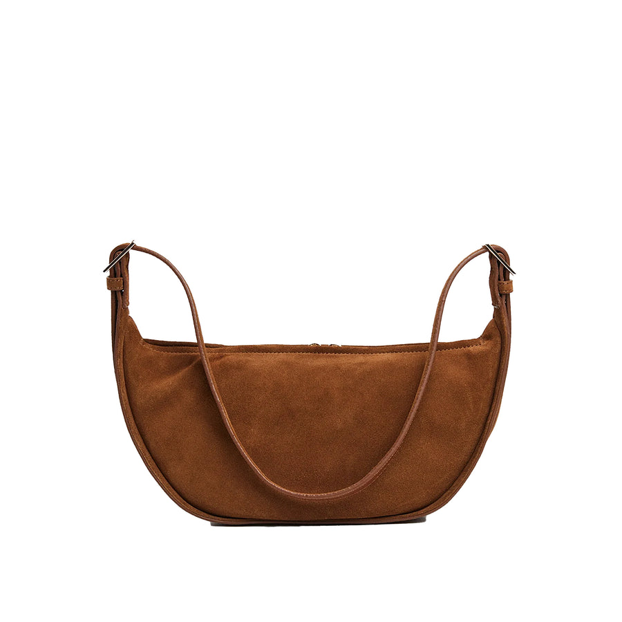 Flattered Irma Shoulder Bag Suede Bourbon