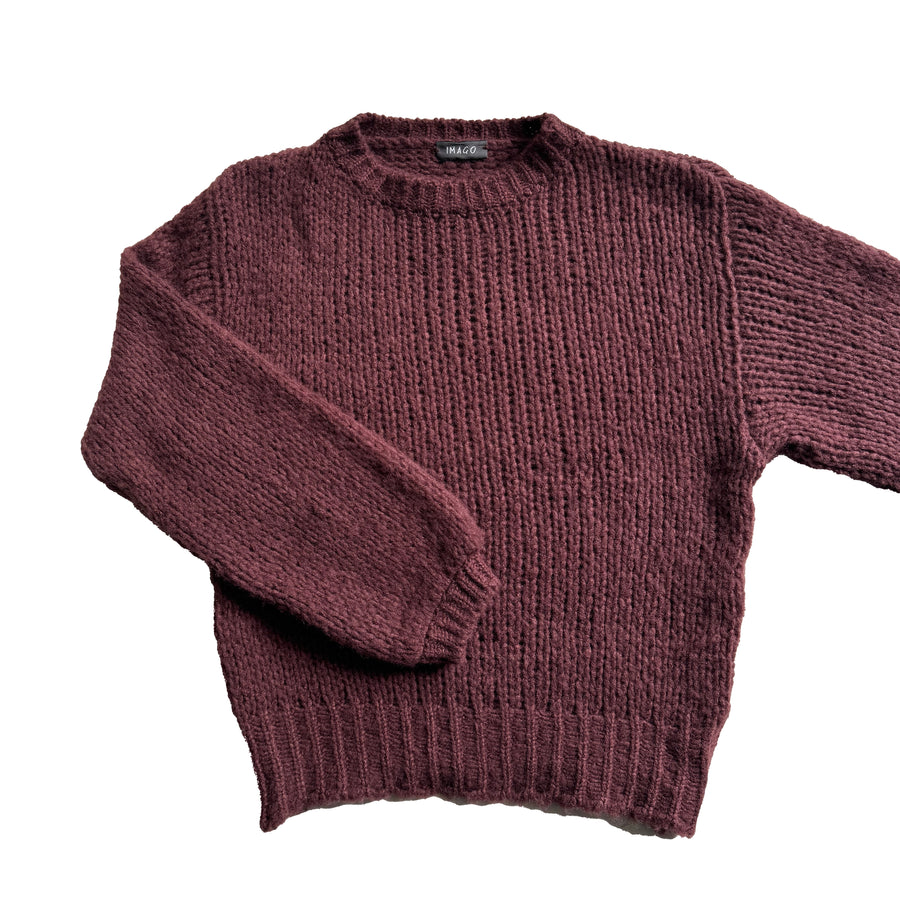 IMAGO Hola Brushed Cashmere Jumper Burgundy