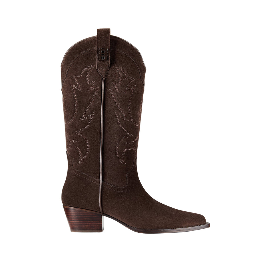 DUKE Cowboy Boots Mid Cocoa Brown