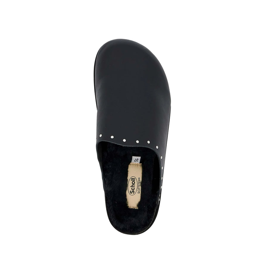 Dr Scholl Clogs  Fae Studs Black