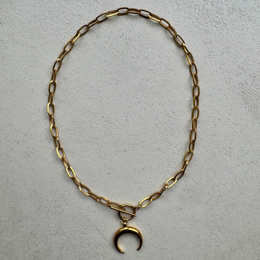 by LC studio Crescent Moon Chain