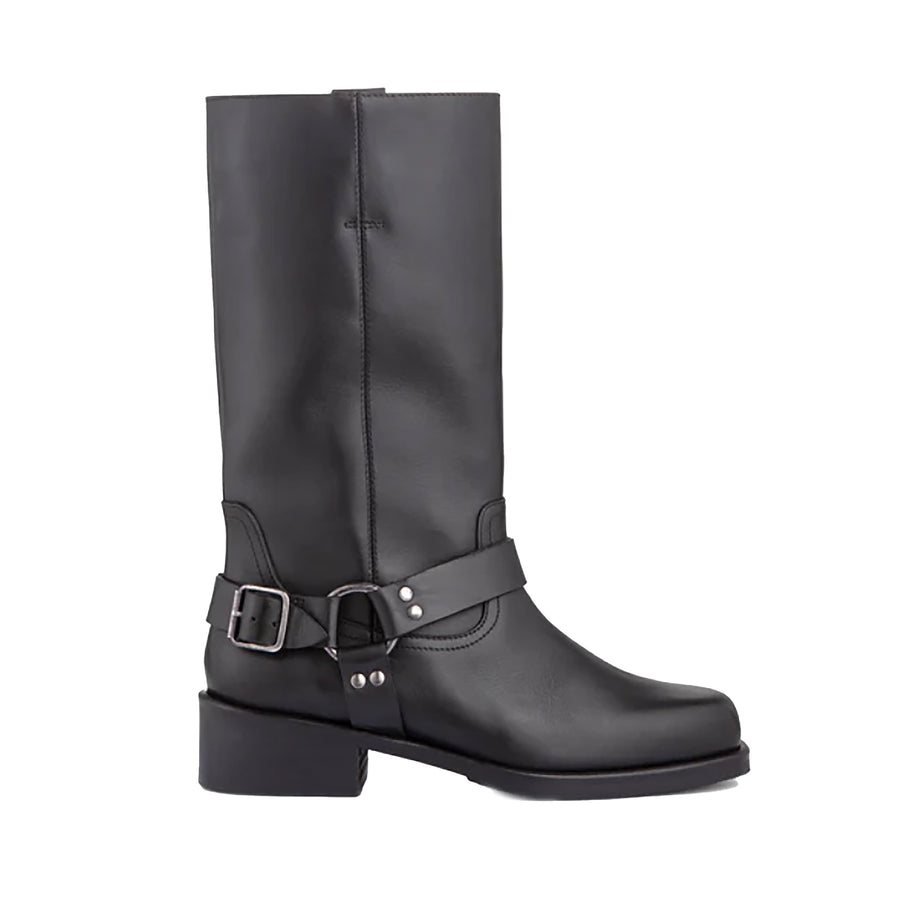 Ivylee Copenhagen Avery Biker Boots Black