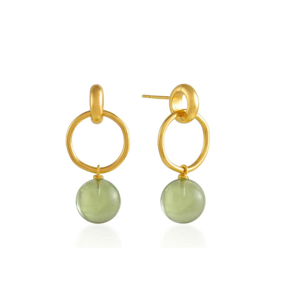 SHYLA Lyla Glass and Gold earrings