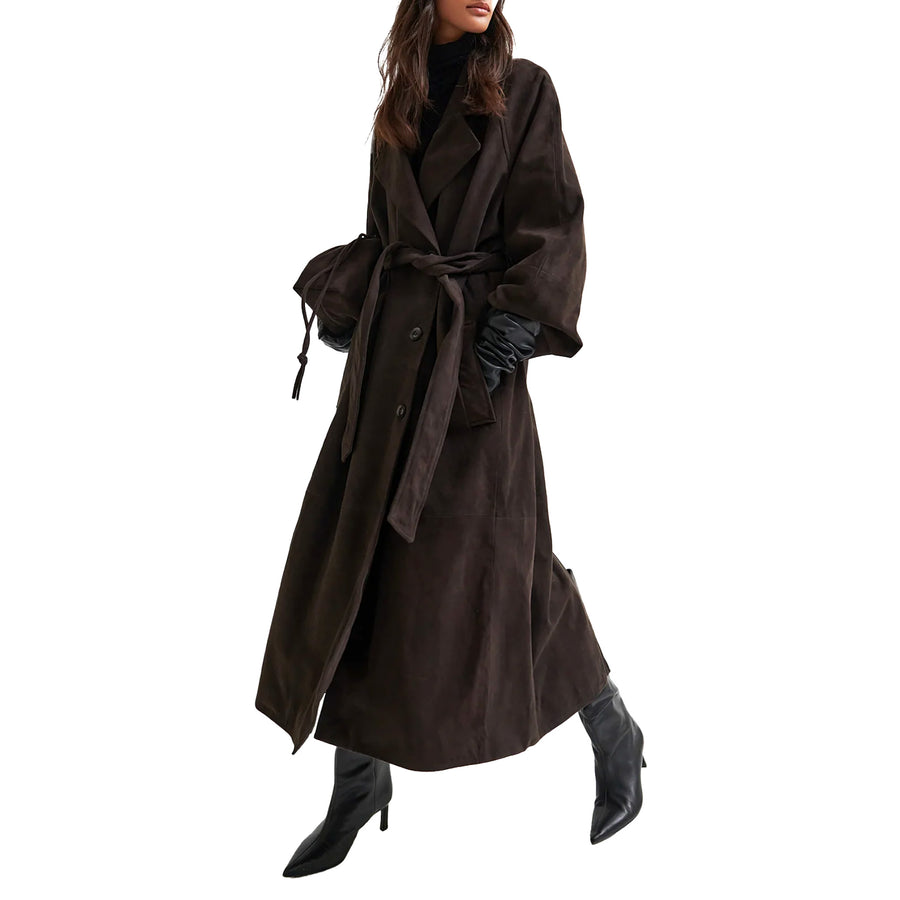Second Female Noomi Suede Trench Coat