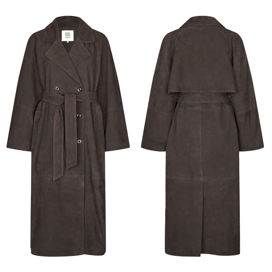 Second Female Noomi Suede Trench Coat