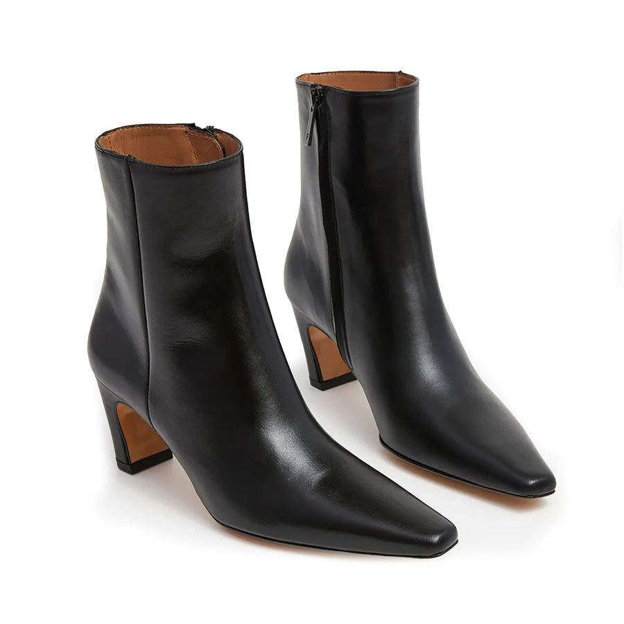 Flattered Xena  Black Leather ankle boots
