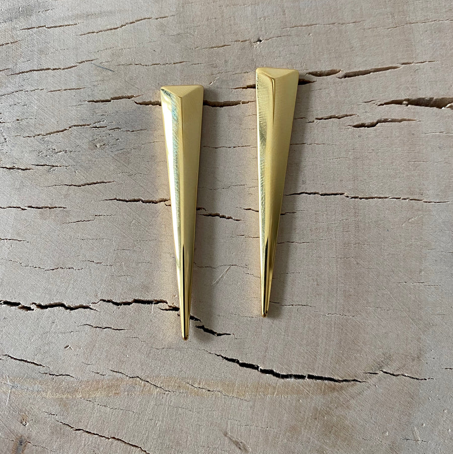 by LC studio Long Spike stud earrings