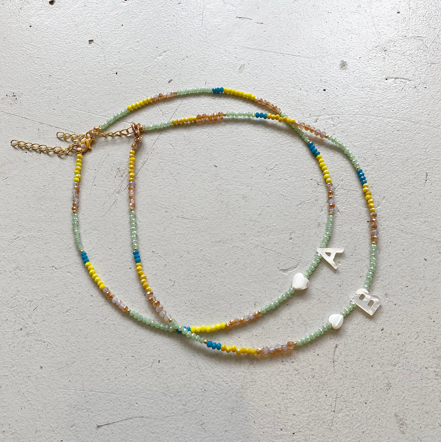 LC Studio Alphabet Beaded Necklace | Colorful and Unique Jewelry